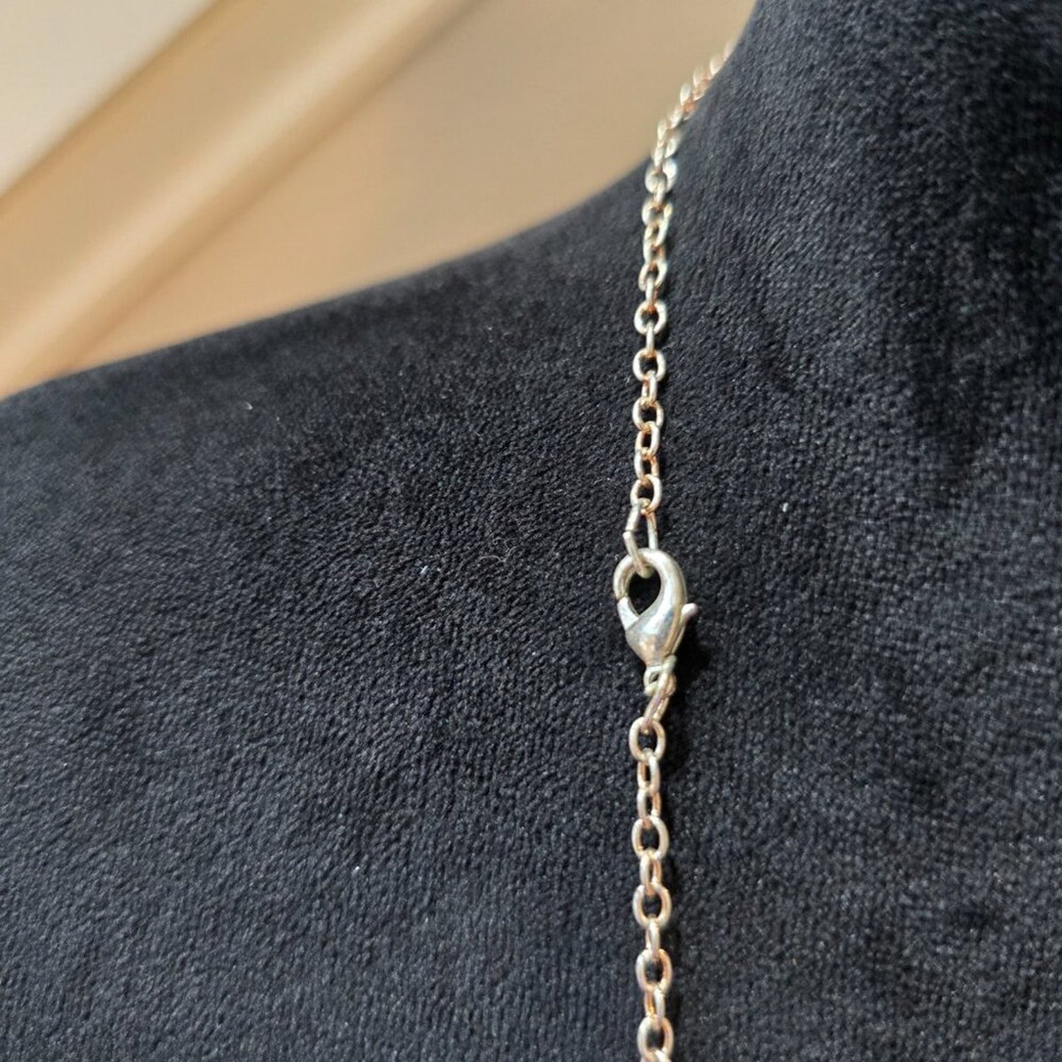 Women Round Etched Medallions Silver Tone Long Chain Necklace with Lobster Clasp