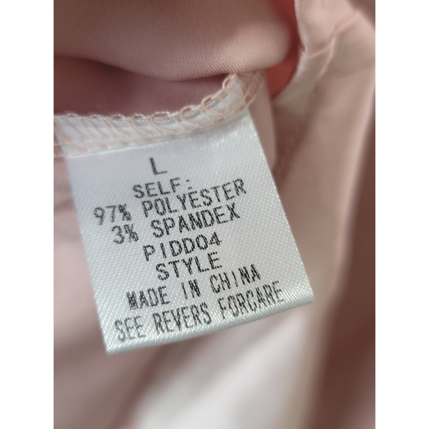 Fashion Nova First Priority Women Large Pink Satin Long Sleeve Dress