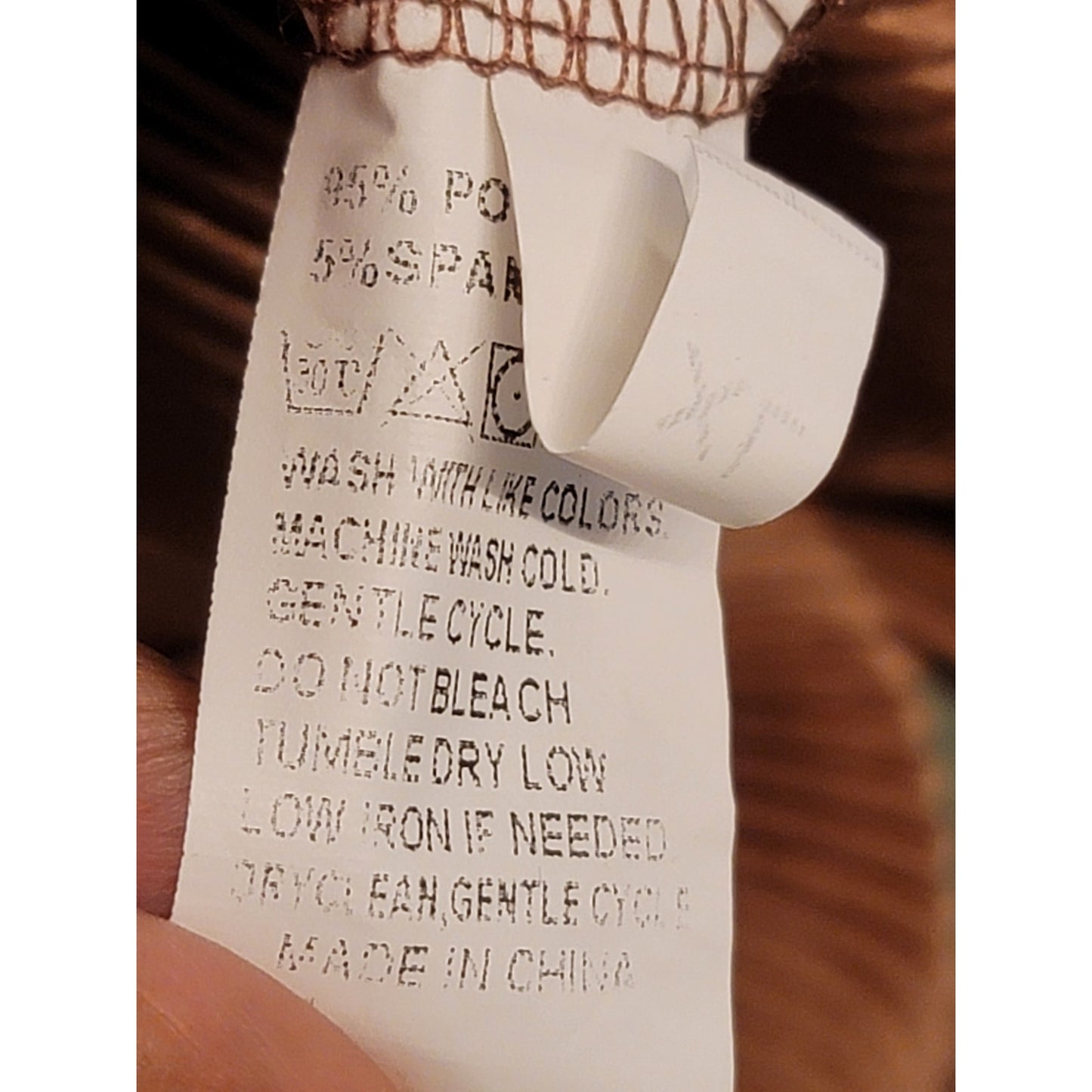 Polyester Pants Women's Size XL Pleated Light Brown Stretch Elastic Waist Luxury