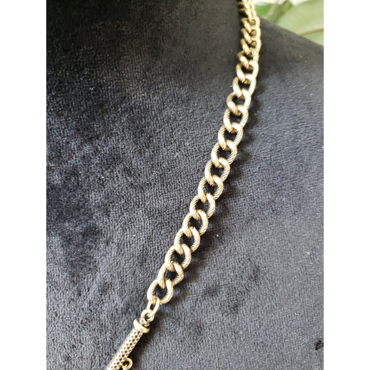 Women Gold Tone Tribal Geo Turquoise Chain Link Pendant Necklace Jewelry Lobster