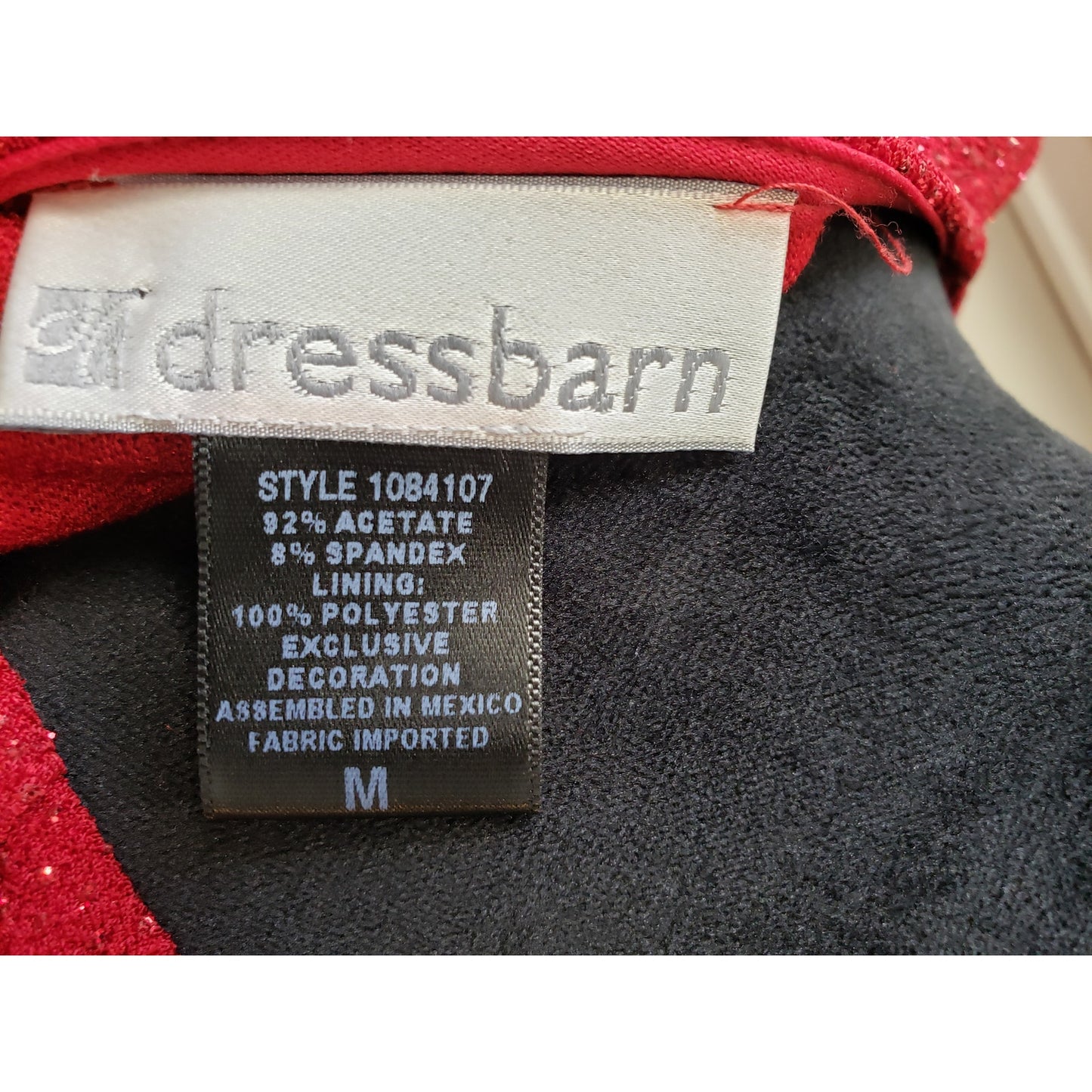 Dressbarn Cardigan Sweater Set Medium Red Sparkle Layer Shimmer Long Sleeve
