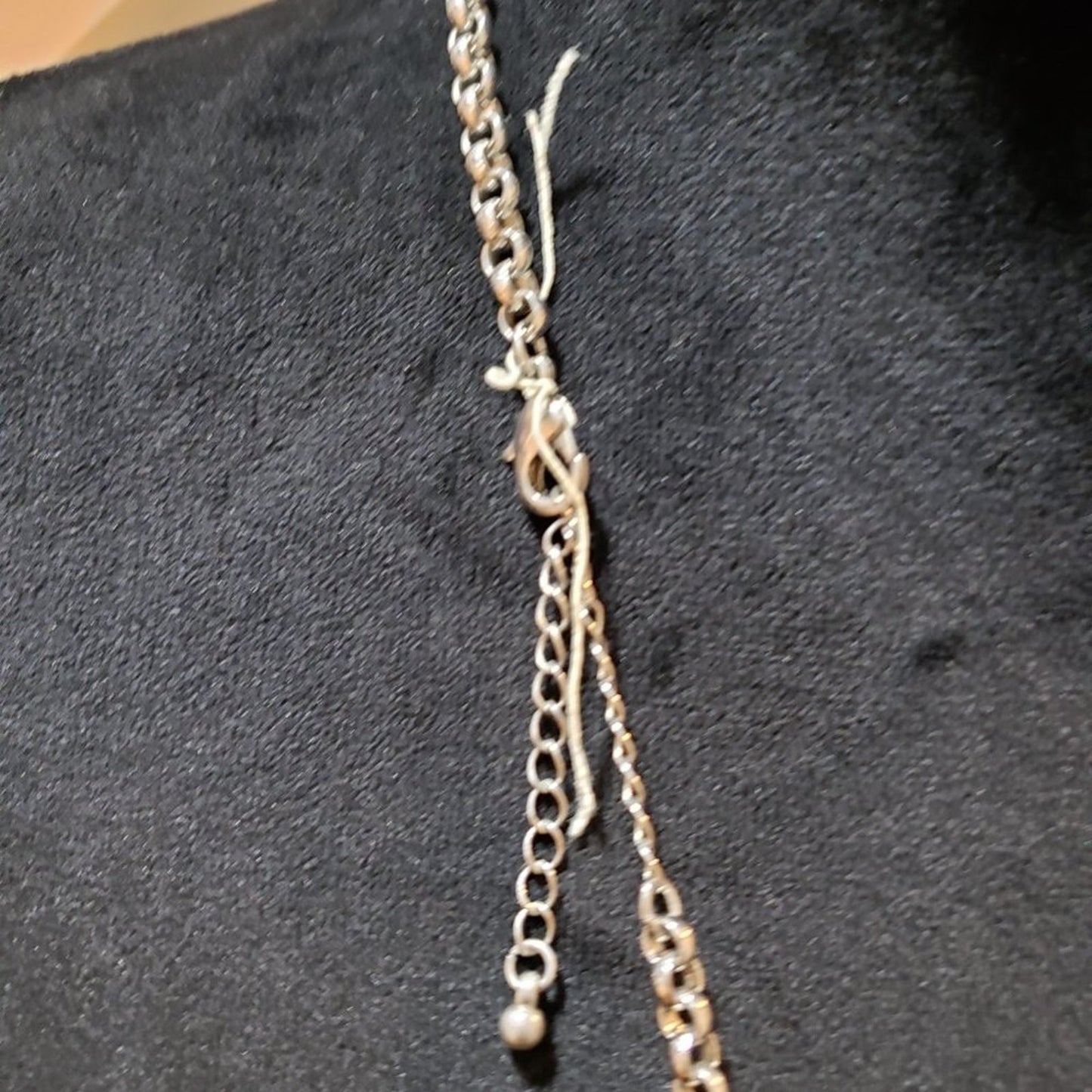 Womens Fashion Clear Cloudy Translucent Beads Collar Necklace with Lobster Clasp