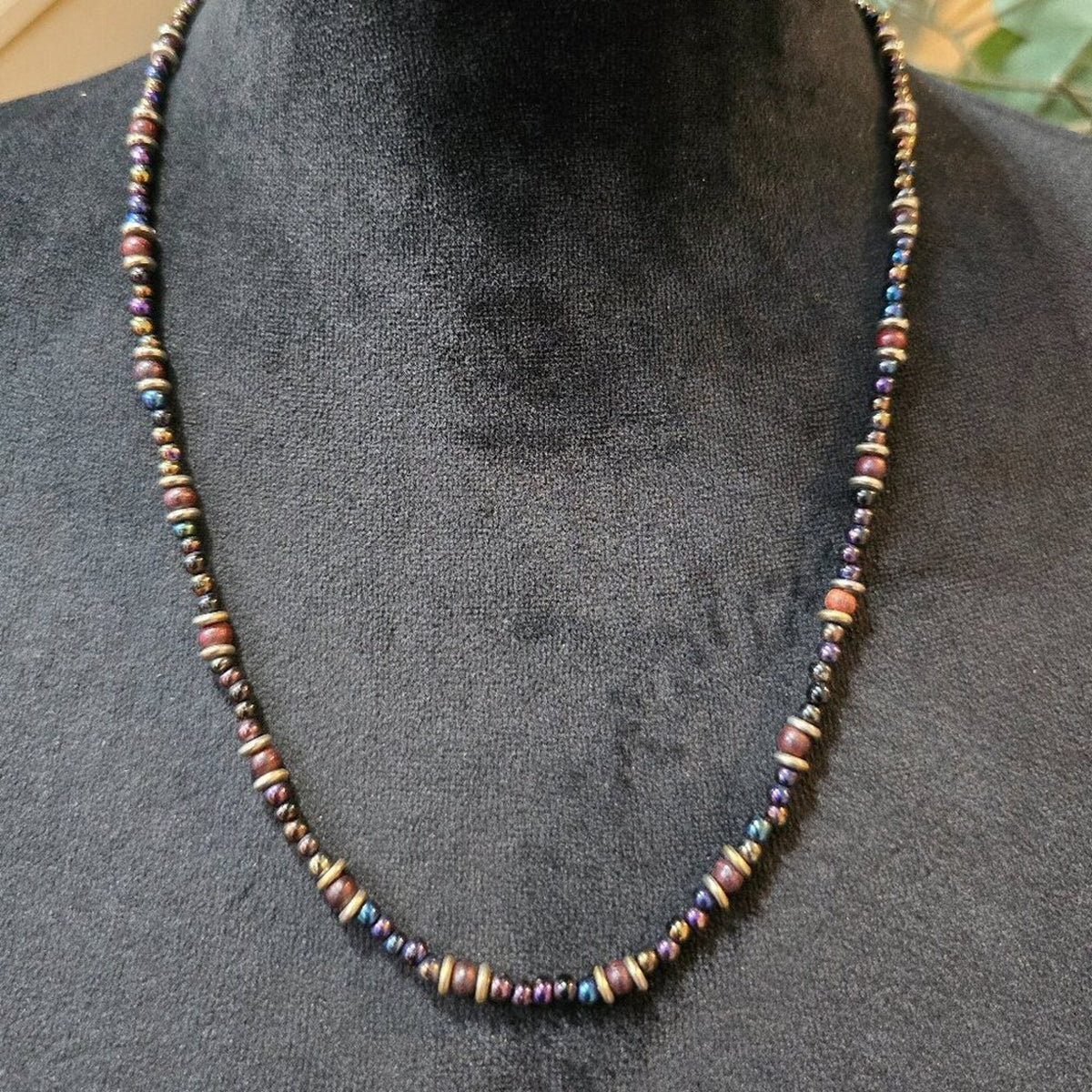 Womens Fashion Multicolor Seed Beads Bohemian Necklace Jewelry with Toggle Clasp