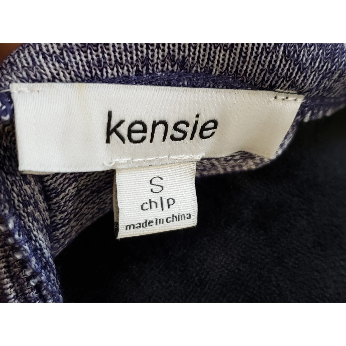 Kensie Mini Dress Women's Small Heather Purple Bell Sleeve Choker Neck Pullover
