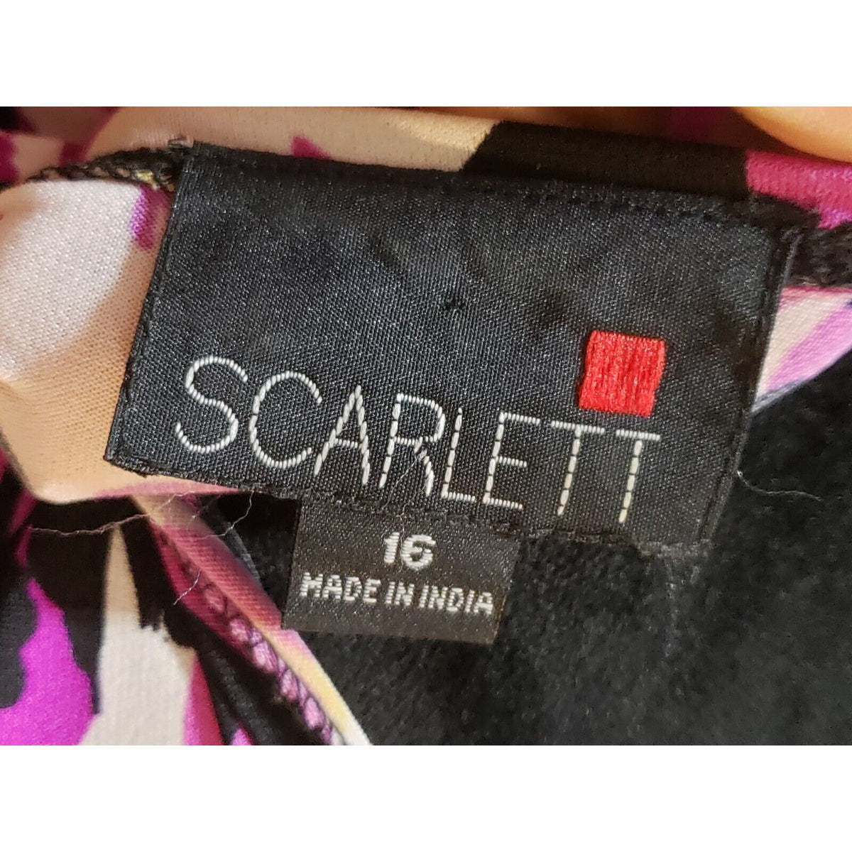 Scarlett Womens Multi Stretch Brooch Waist Plunge V Neck Knee Length Dress 16