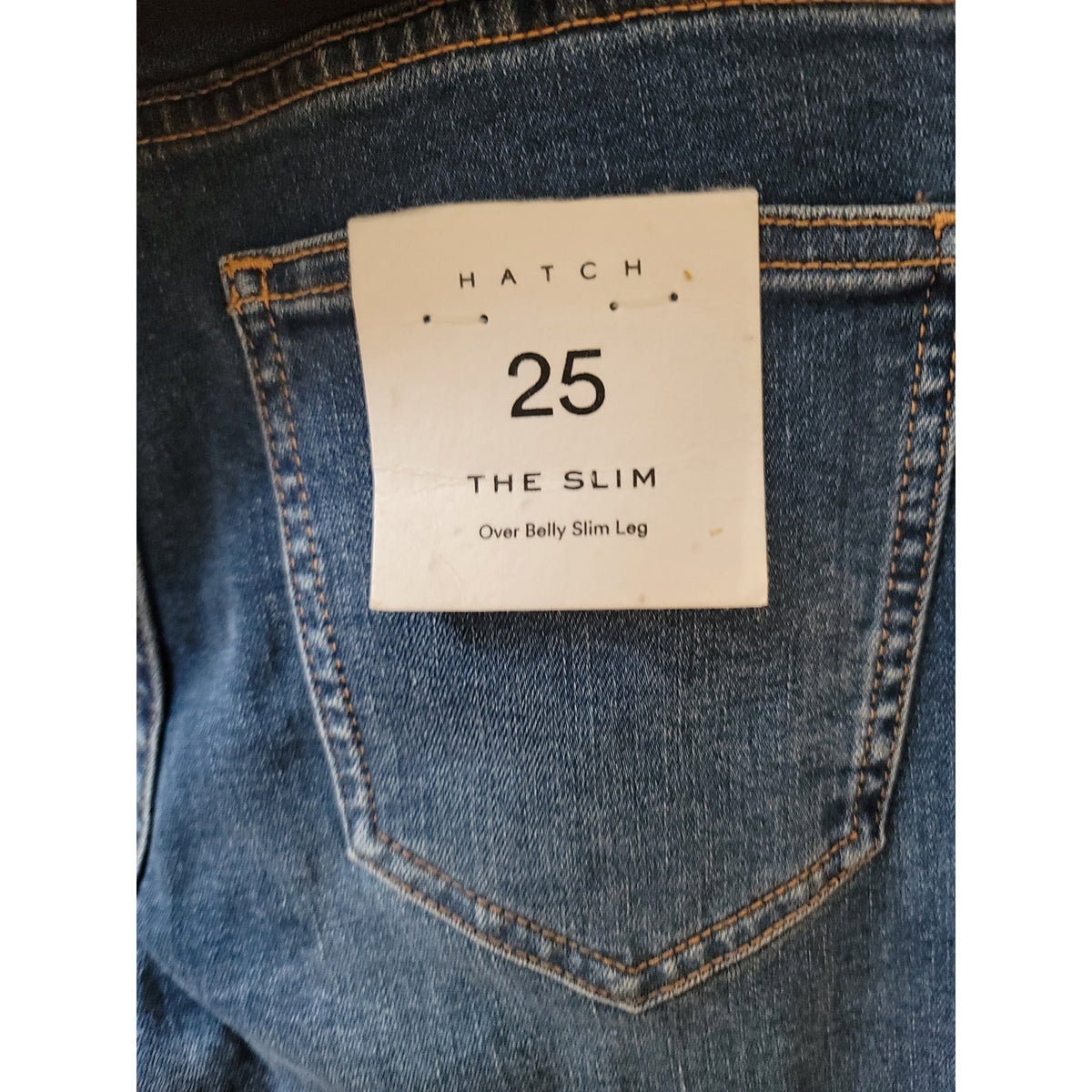 Hatch Maternity Over-the-Belly Skinny Jeans Women's Size 25 Blue Denim Slim Fit