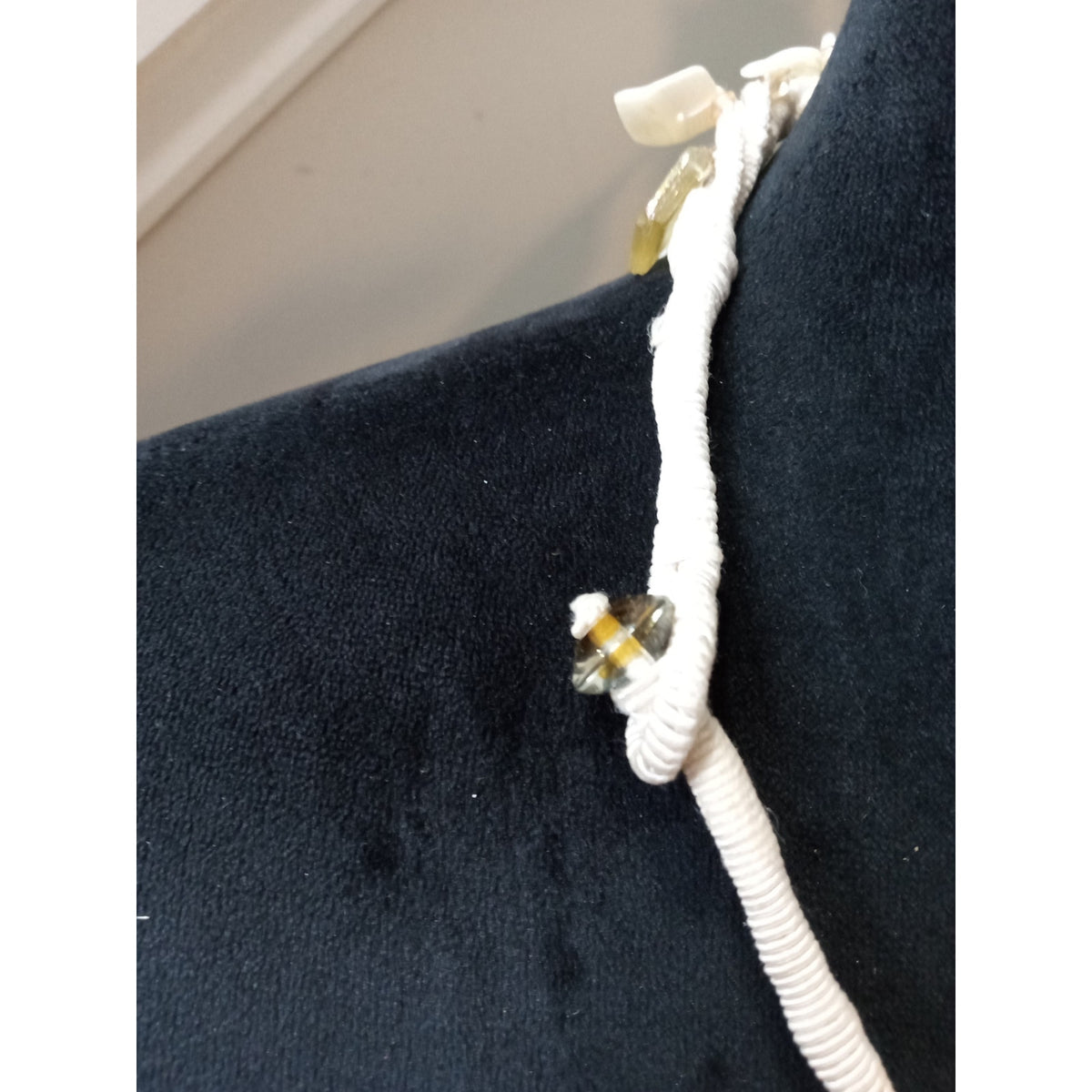 White Mother of Pearl Chip Necklace Multi-Strand Shell Statement Boho Jewelry