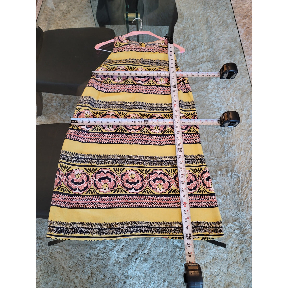 Loft Sheath Dress Women Size M Yellow Pink Blue Floral Print Sleeveless Summer