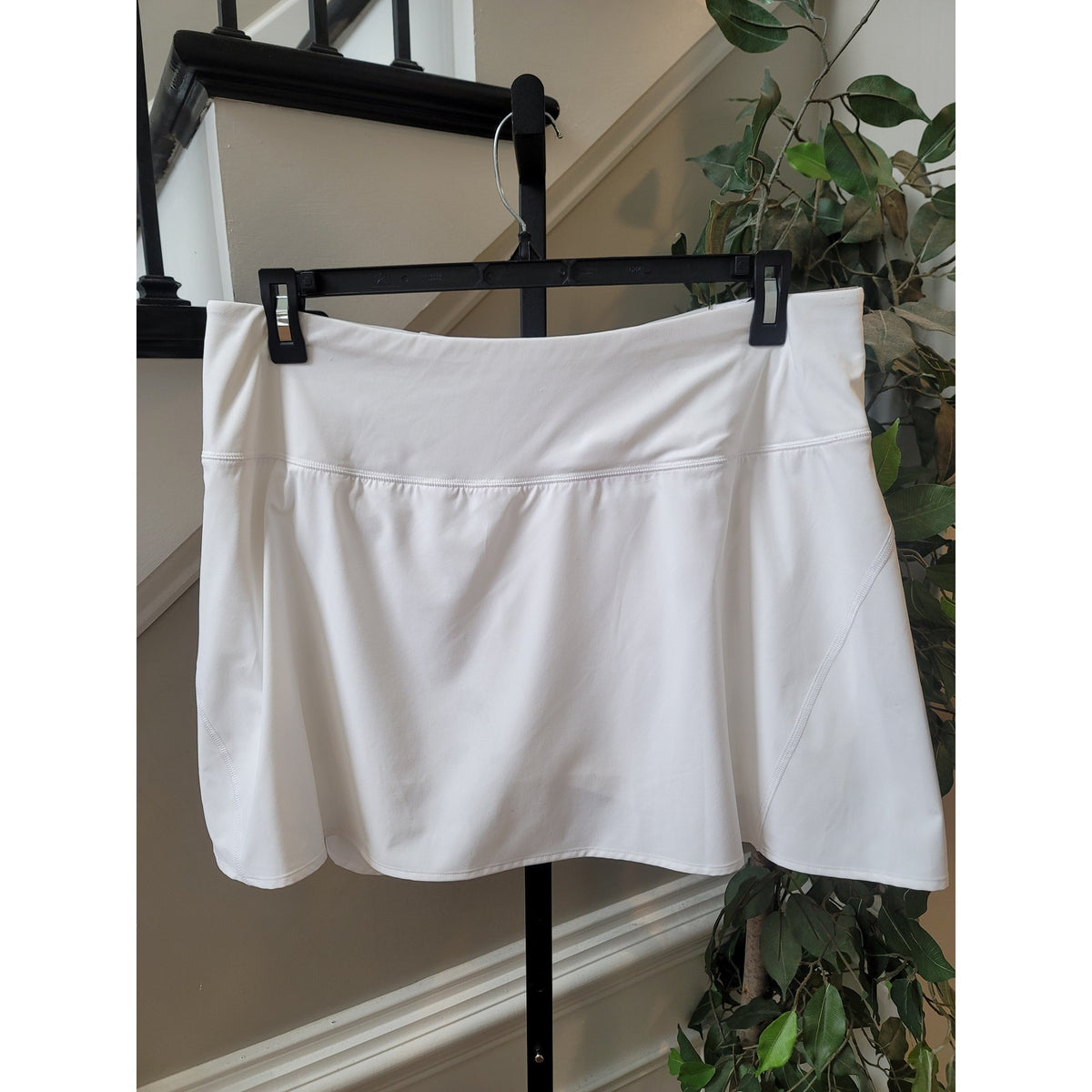 Calia Golf Skort Women's Size XL Pure White Pleated Mid-Rise 4-Way Stretch