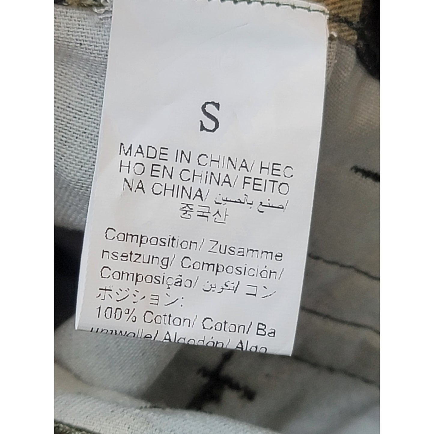 Cargo Skirt Women's Size Small Green Military Style Pockets Cotton Zipper