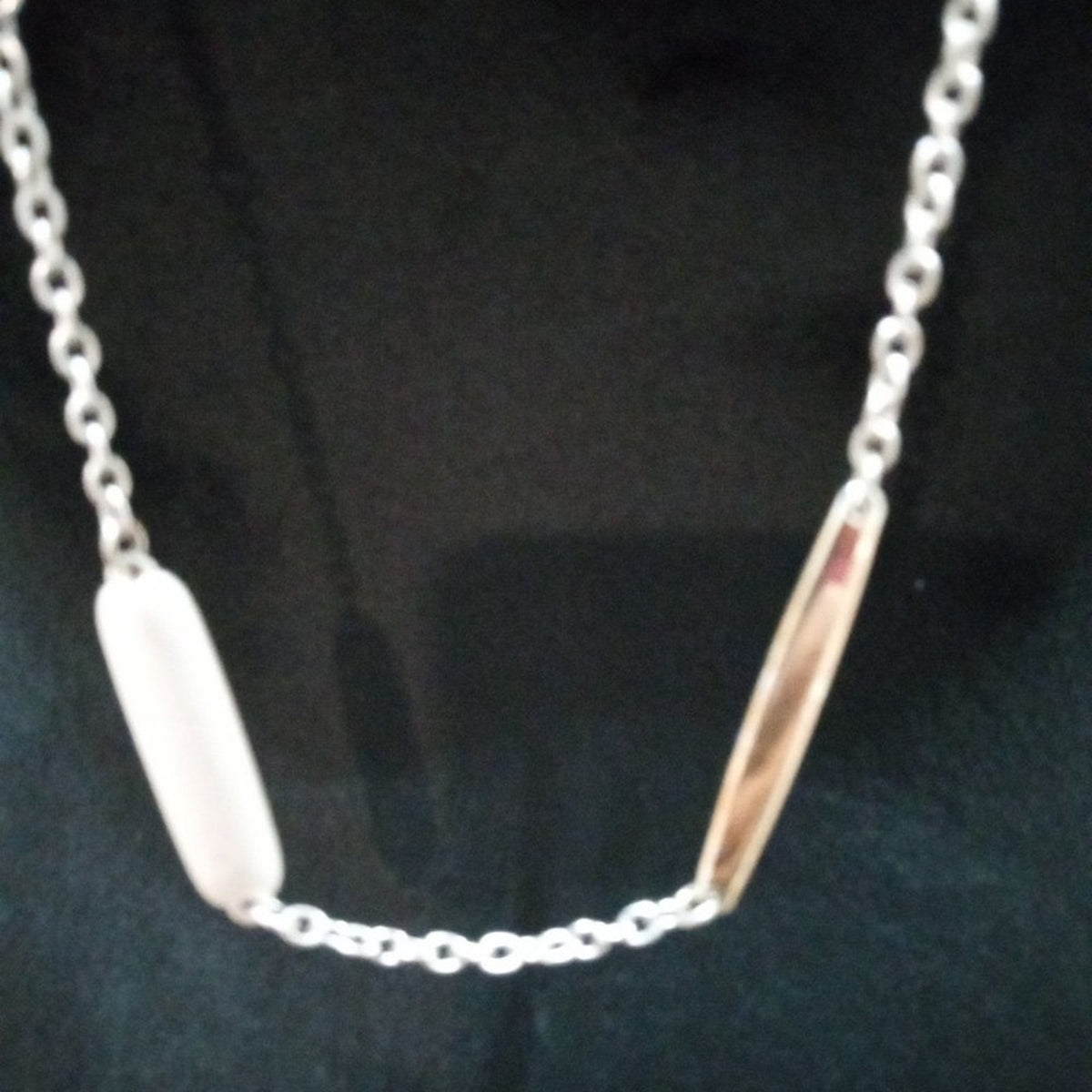 LC Lauren Conrad Womens Fashion Chunky Gold Tone Bars Long Necklace with Lobster