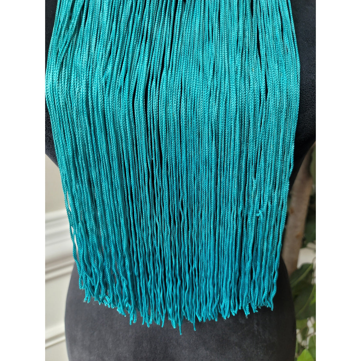 Women's Handmade Macrame Fringe Necklace With Lobster Clasp Boho Statement