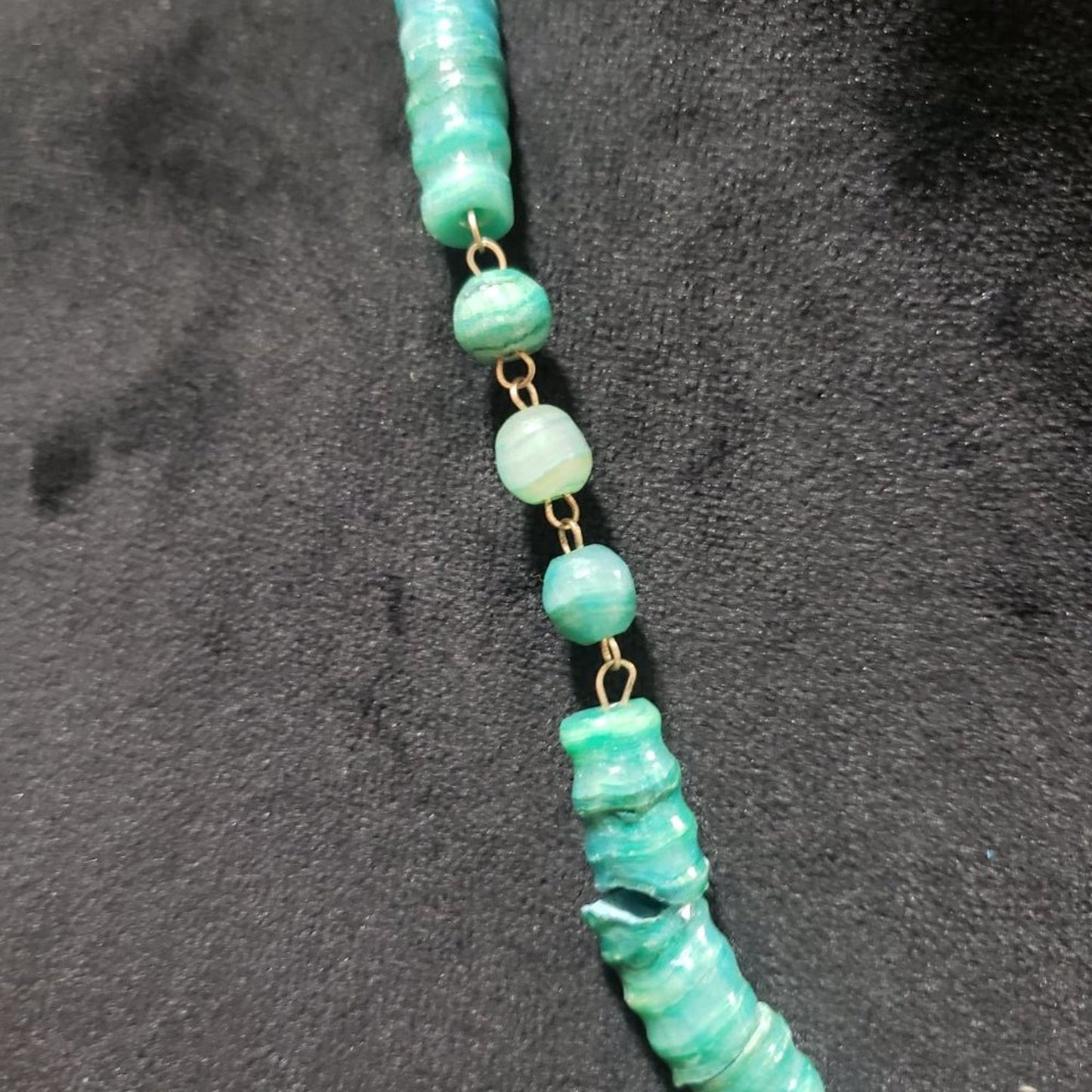Womens Fashion Ocean Turquoise Color Necklace Chunky Beaded Pendant Necklace