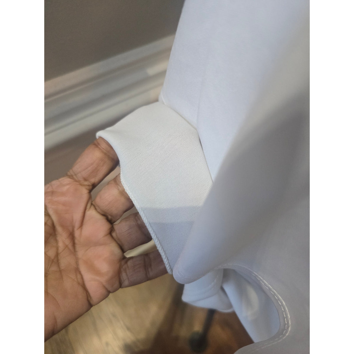 Fashion To Figure Sheath Dress Women's Size 1X White Peplum Waist Back Keyhole