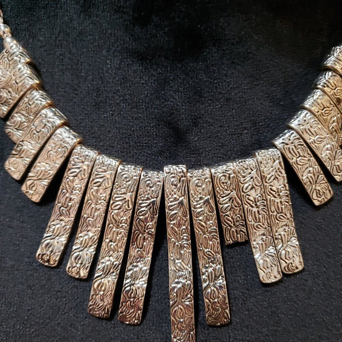Womens Fashion Silver Long Stick Linked Chain Collar Necklace with Lobster Clasp