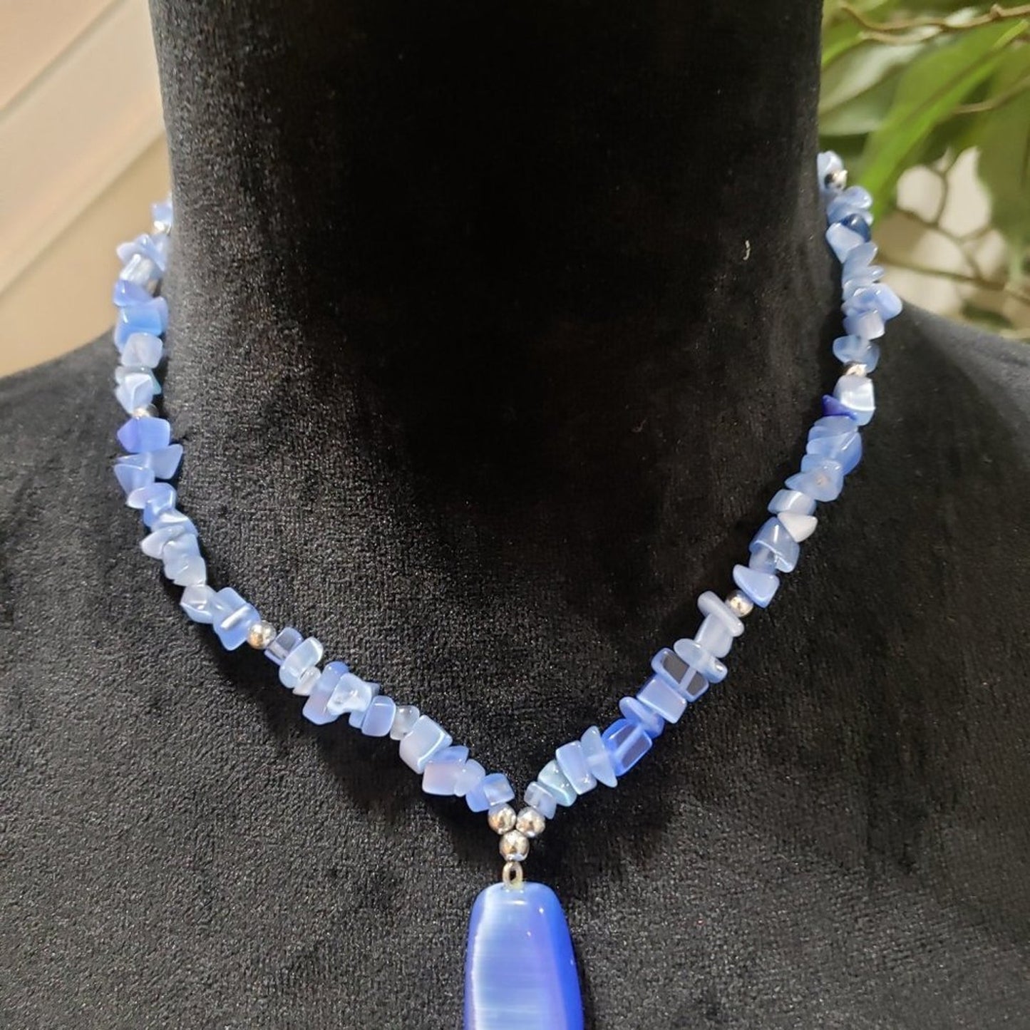 Womens Fashion Russell Statements Lapis Lazuli Collar Necklace with Barrel Clasp