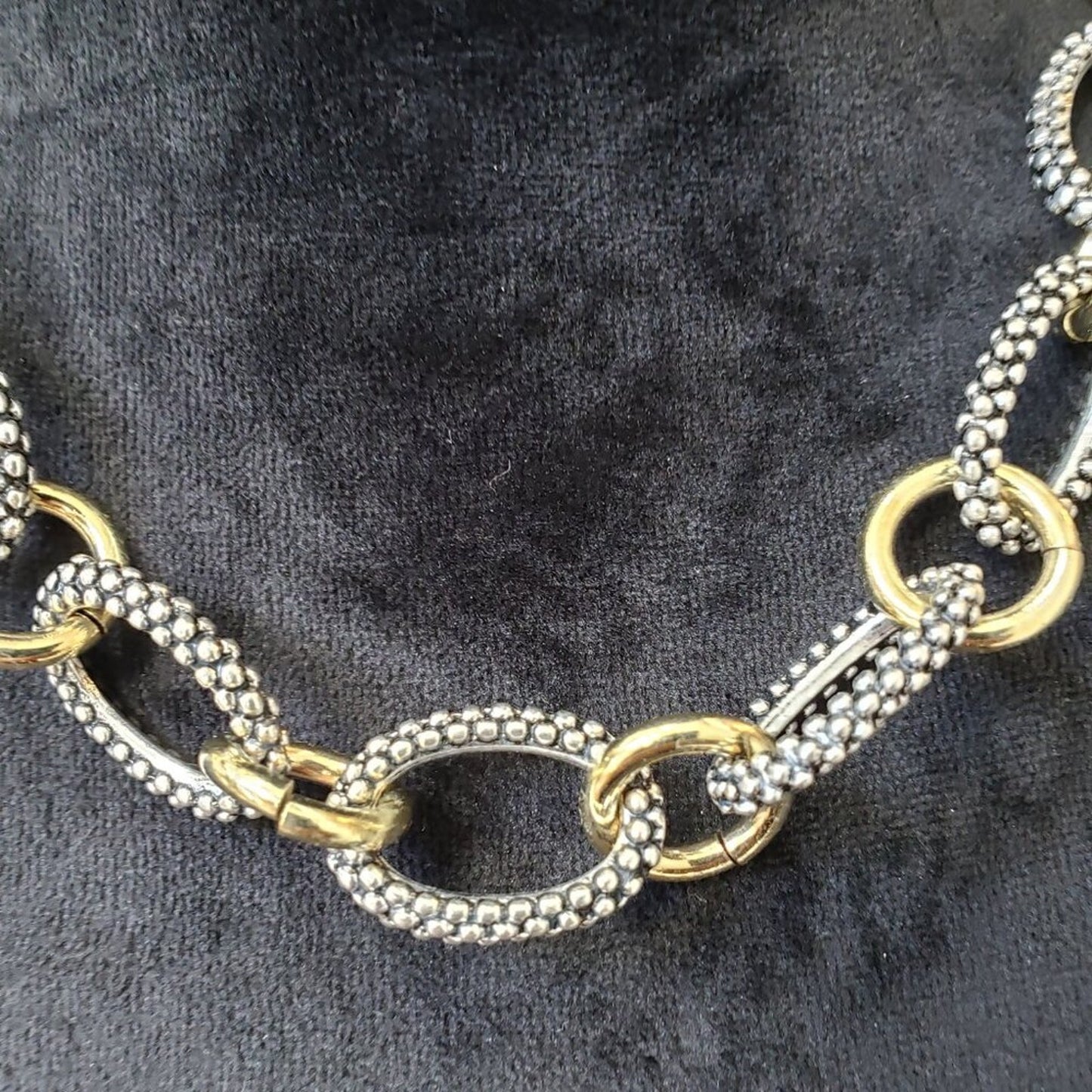 Womens Gold & Silver Tone Gothic Heavy Chain Necklace Jewelry with Lobster Clasp