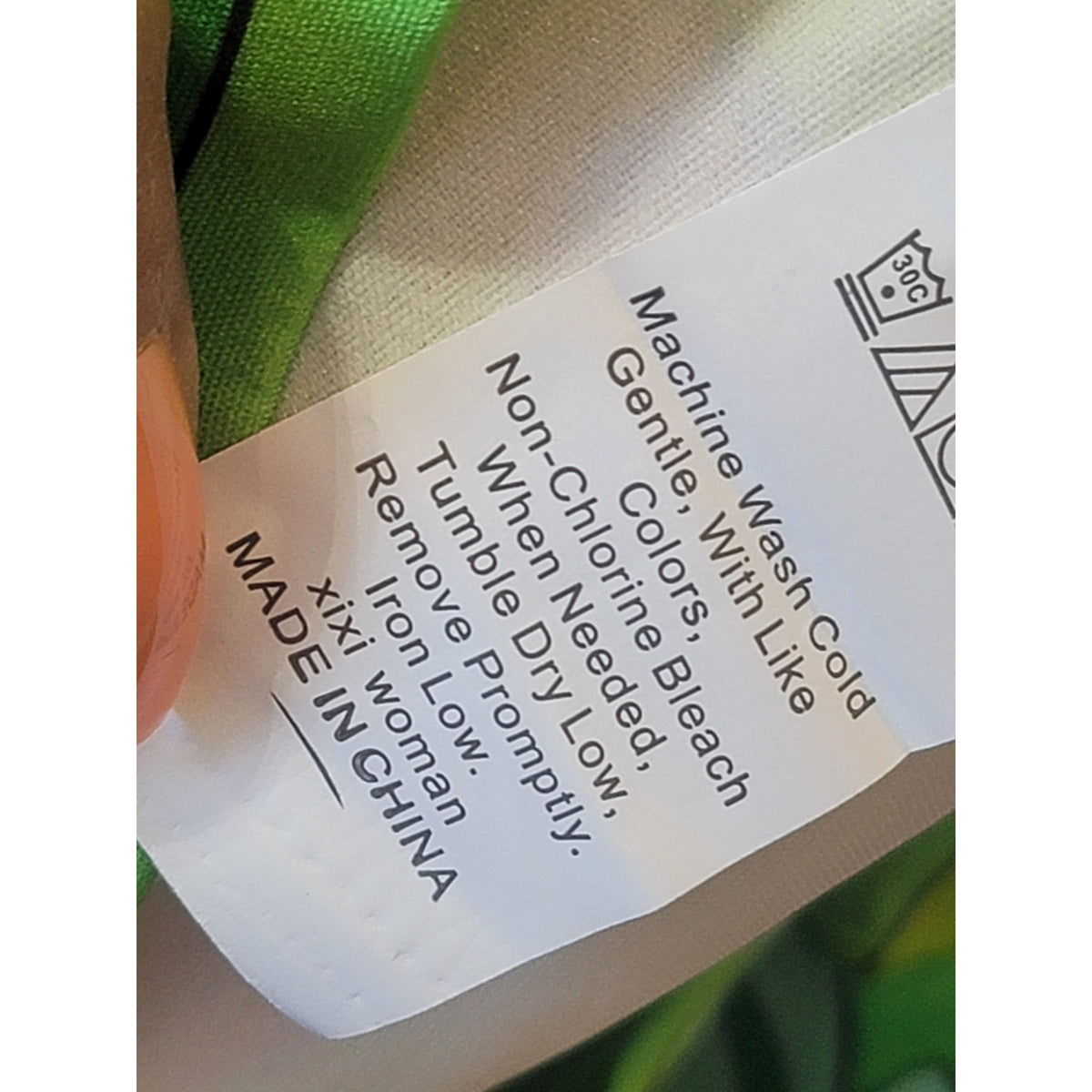 Fancy Dream Skirt Set Women's Green Geometric Button Up Side Zipper Long Sleeve