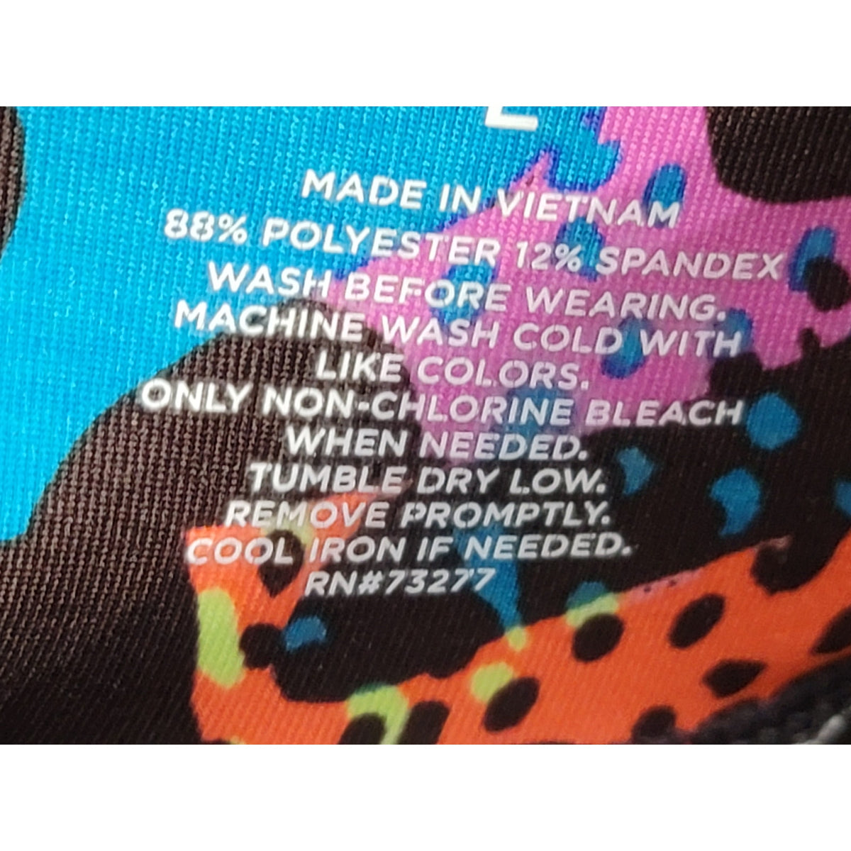Tek Gear Workout Set Women’s Large Multicolor Abstract Cropped Leggings V-Neck