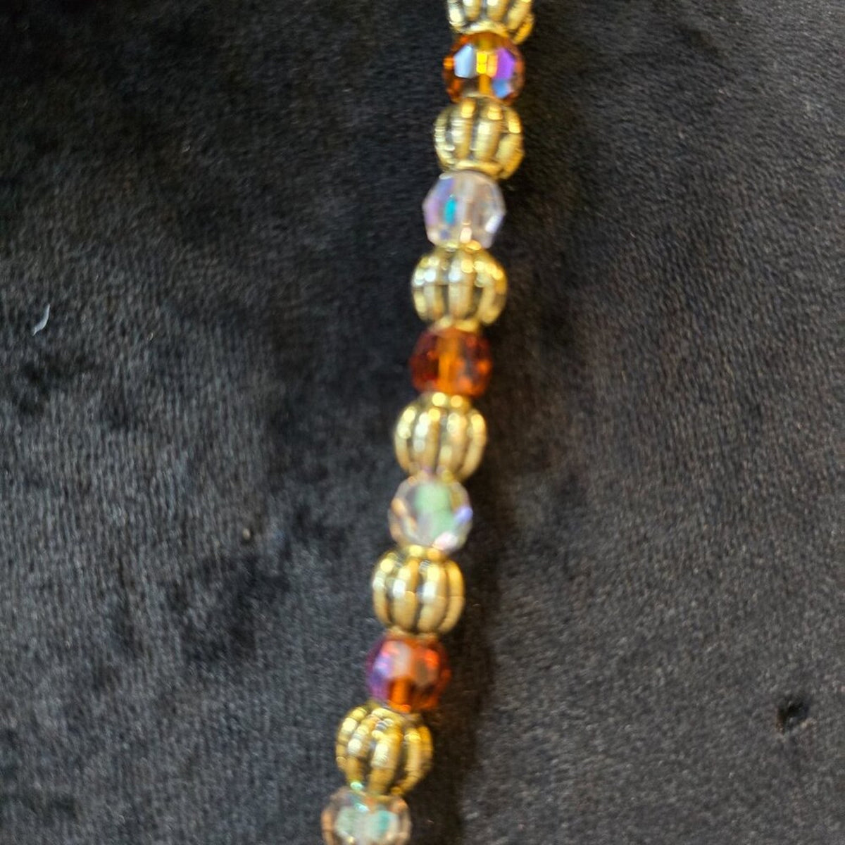 Womens Fashion Multicolor Multiple Beaded Necklace Jewelry with Toggle Clasp