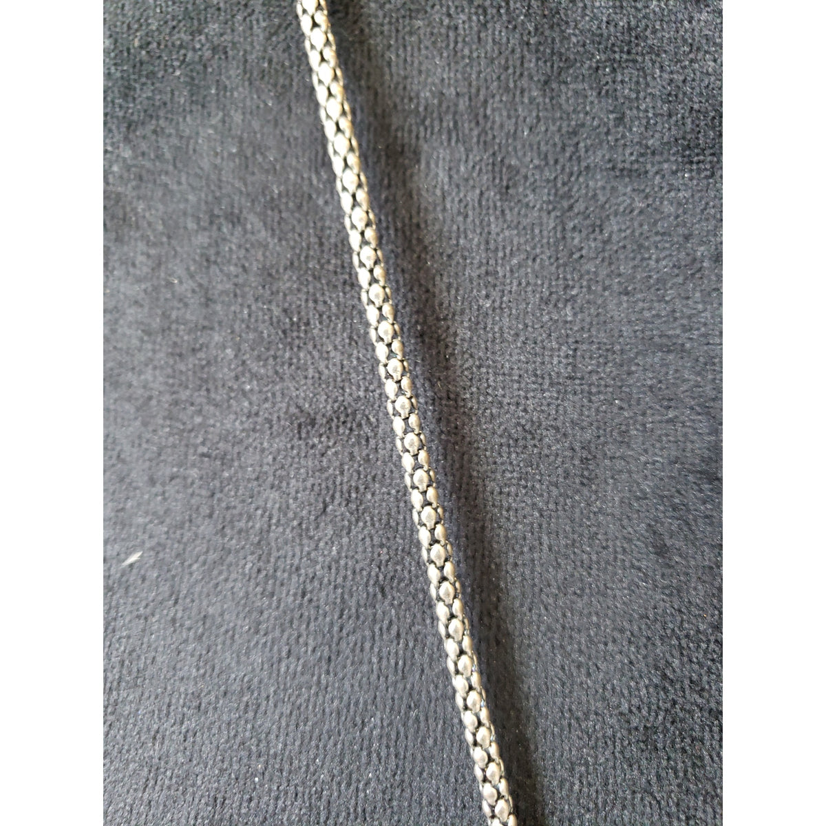 Women Silver Tone Teardrop Faceted Crystal Chain Tassel Long Necklace w/ Lobster