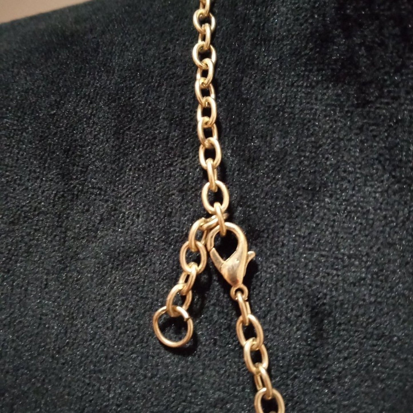 Womens Fashion Boho Style Chunky Gold Tone Carved Floral Pendant Long Necklace