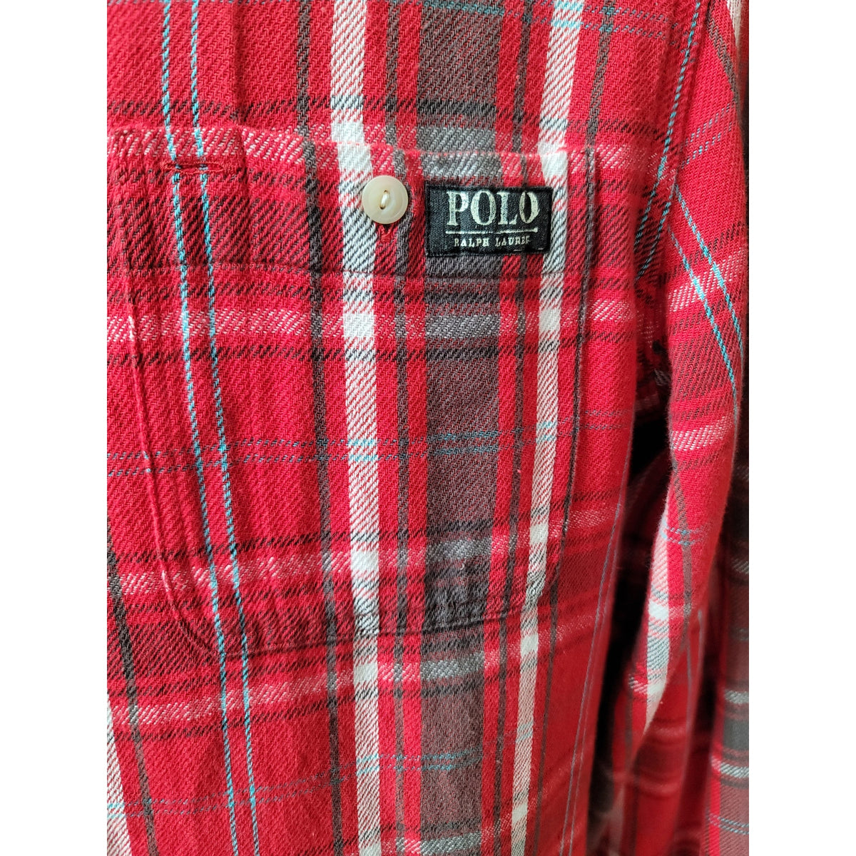 Polo Ralph Lauren Button-Down Shirt Men's X-Large Red 100% Cotton Chest Pocket