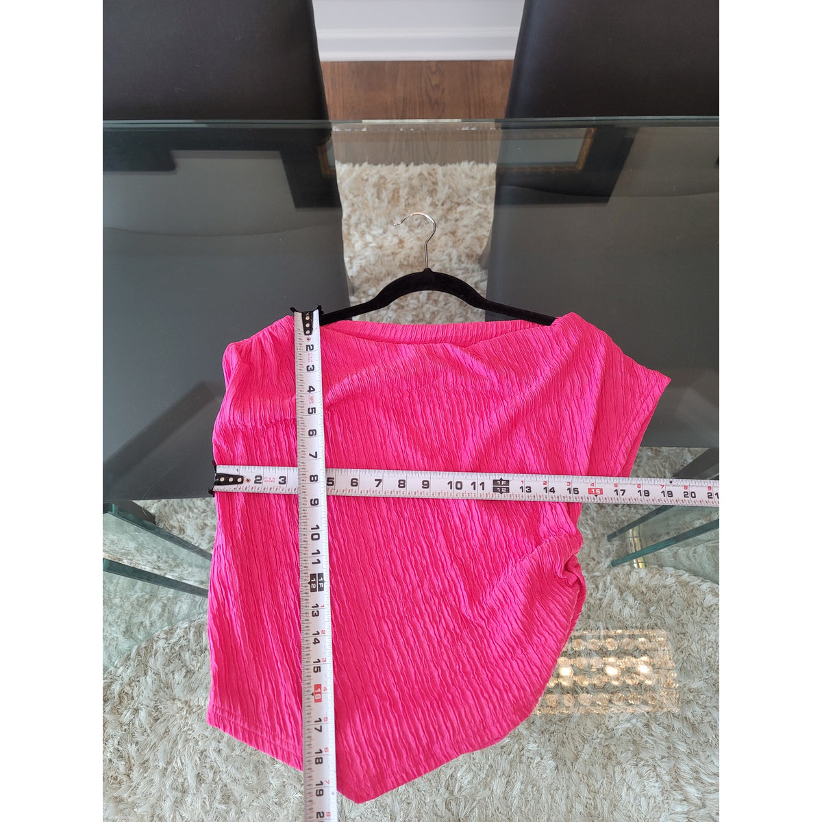 Two-Piece Dress Women's SZ XL Pink Ruched Cowl Neck Cap Sleeve Drawstring Tie