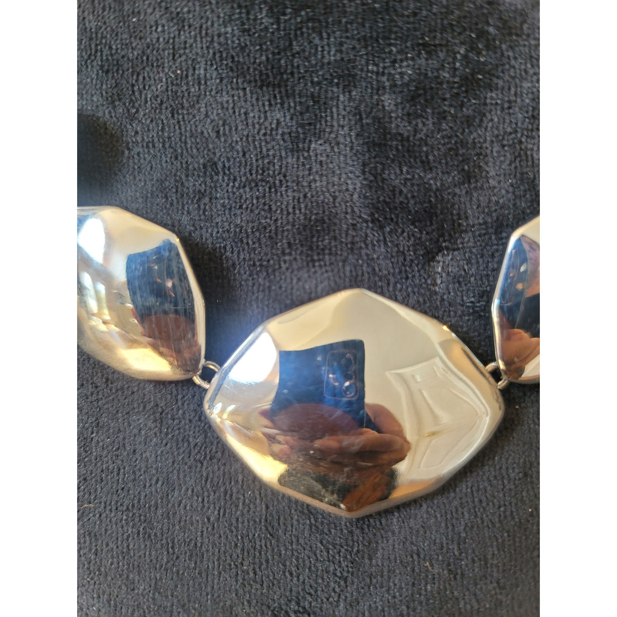 Women's Silver Statement Necklace With Lobster Clasp Lydell NYC Metal Links