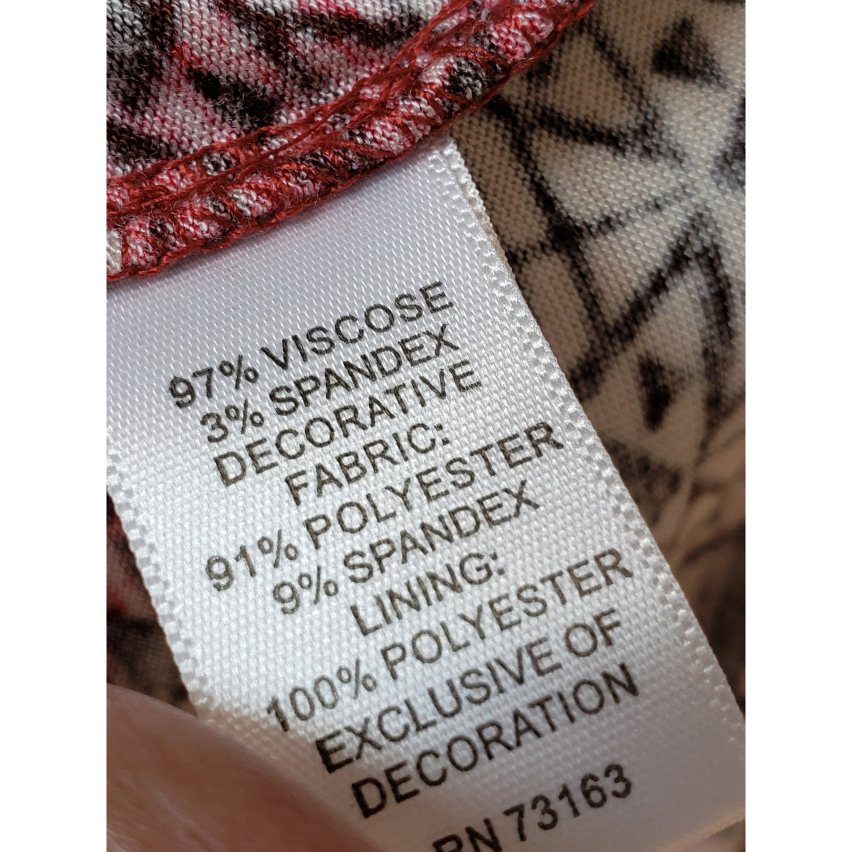 Spense Long Maxi Dress Womens XL Multi Geo Print Sleeveless Embroidered V Neck