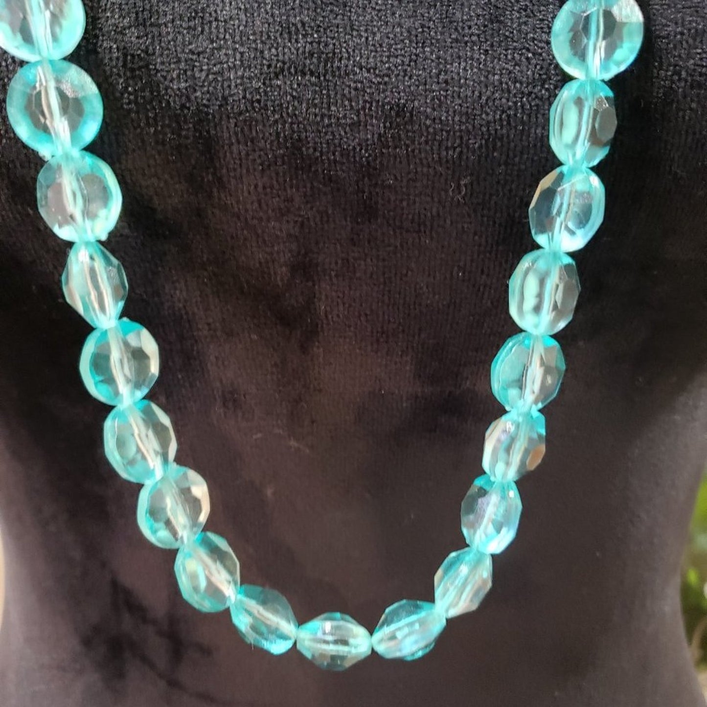 Mint Womens Fashion Crystal Beaded Long Statement Necklace Jewelry Adjustable