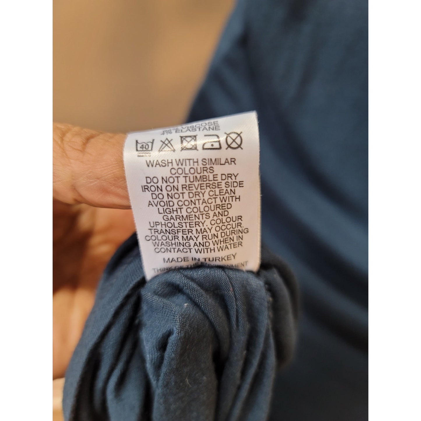 ASOS Midi Dress Womens Size 12 Navy Blue Ruched Waist Stretch Bodycon Elegant