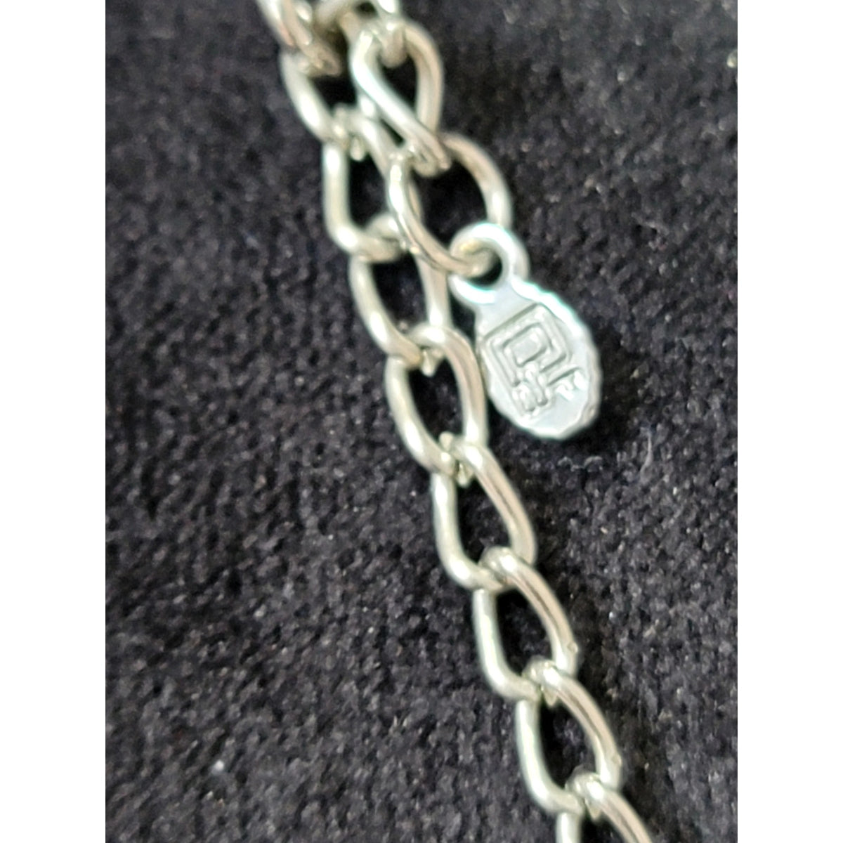 Silver Tone Spike Bib Statement Necklace Edgy Gothic Punk