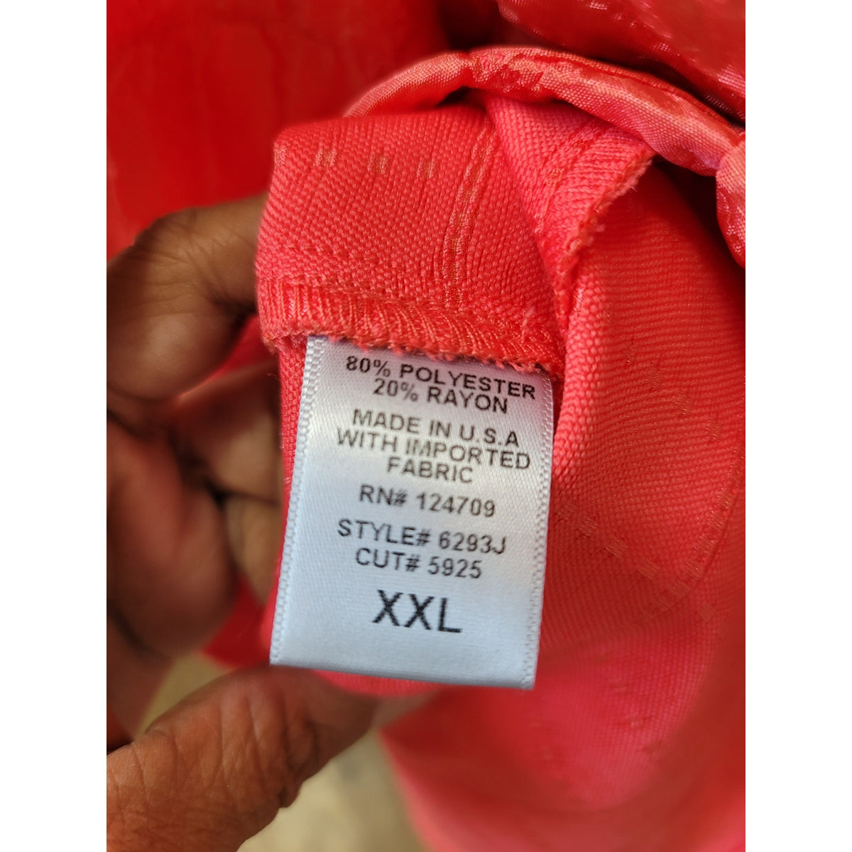 IC Collection Shirt Jacket Women's SZ XXL Coral Button Front Cuff Sleeve