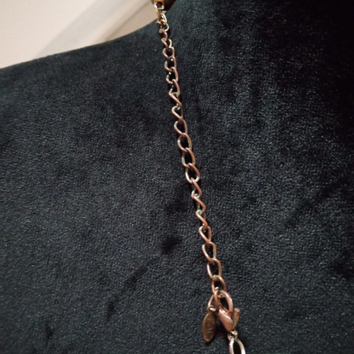 Womens Boho Style Multi Strand Brown Beaded Collar Necklace with Lobster Clasp