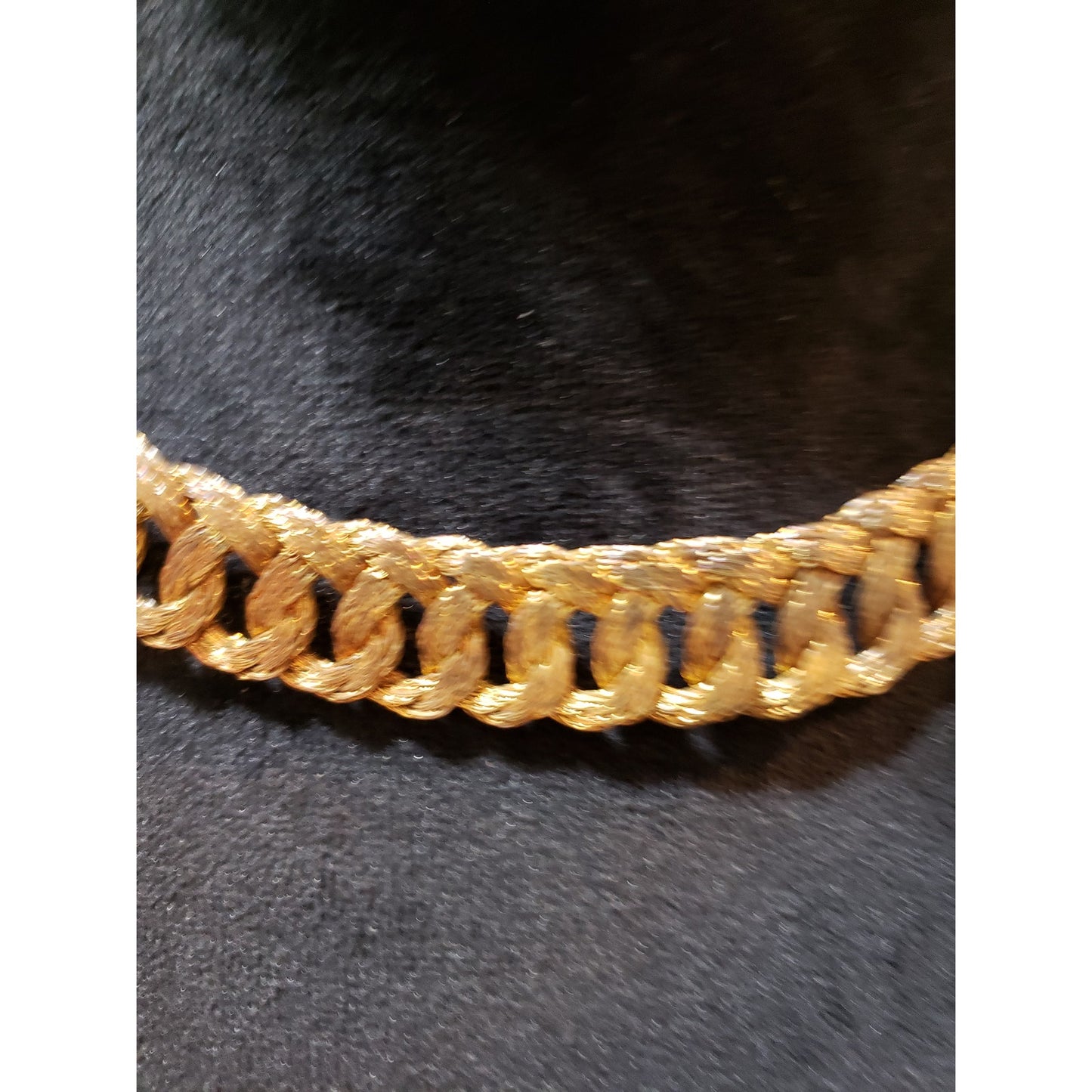 Womens Fashion Bronze Tone Braided Wire Chain Necklace Jewelry with Hook & Eye