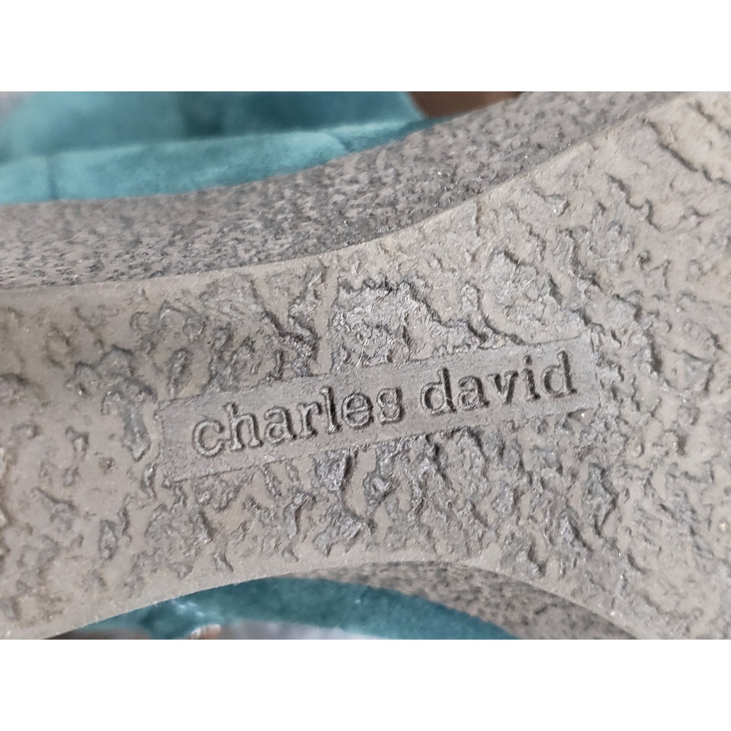 Charles David  Boots Womens Size 38 Green Suede Leather Block Heel Pull On