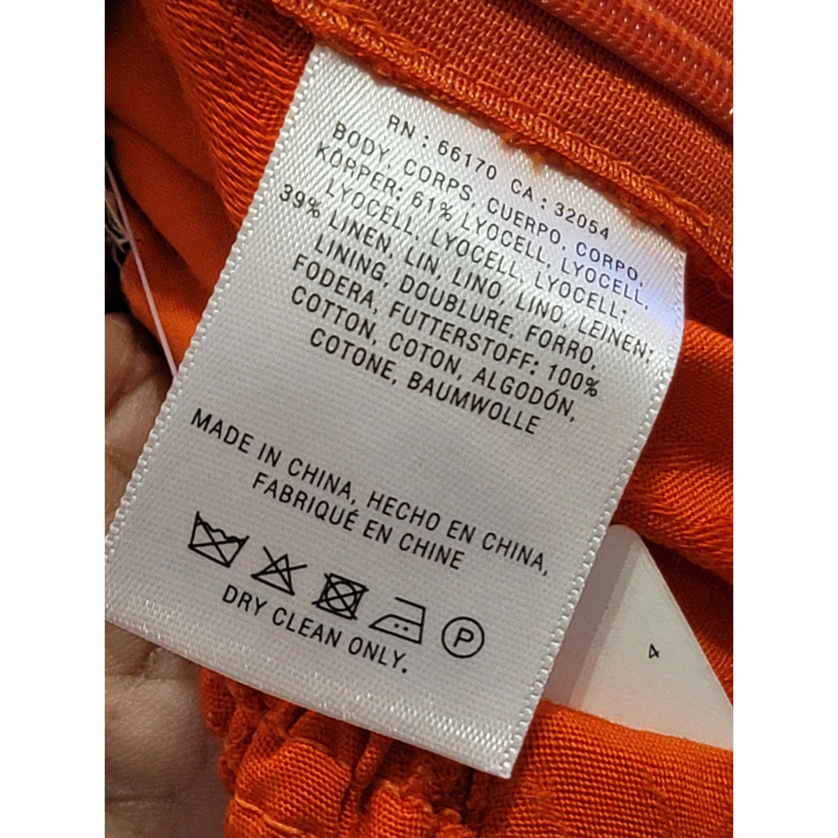 Anthropologie Elevenses Jumpsuit Women's Size US 8 Orange Halter Wide Leg Romper