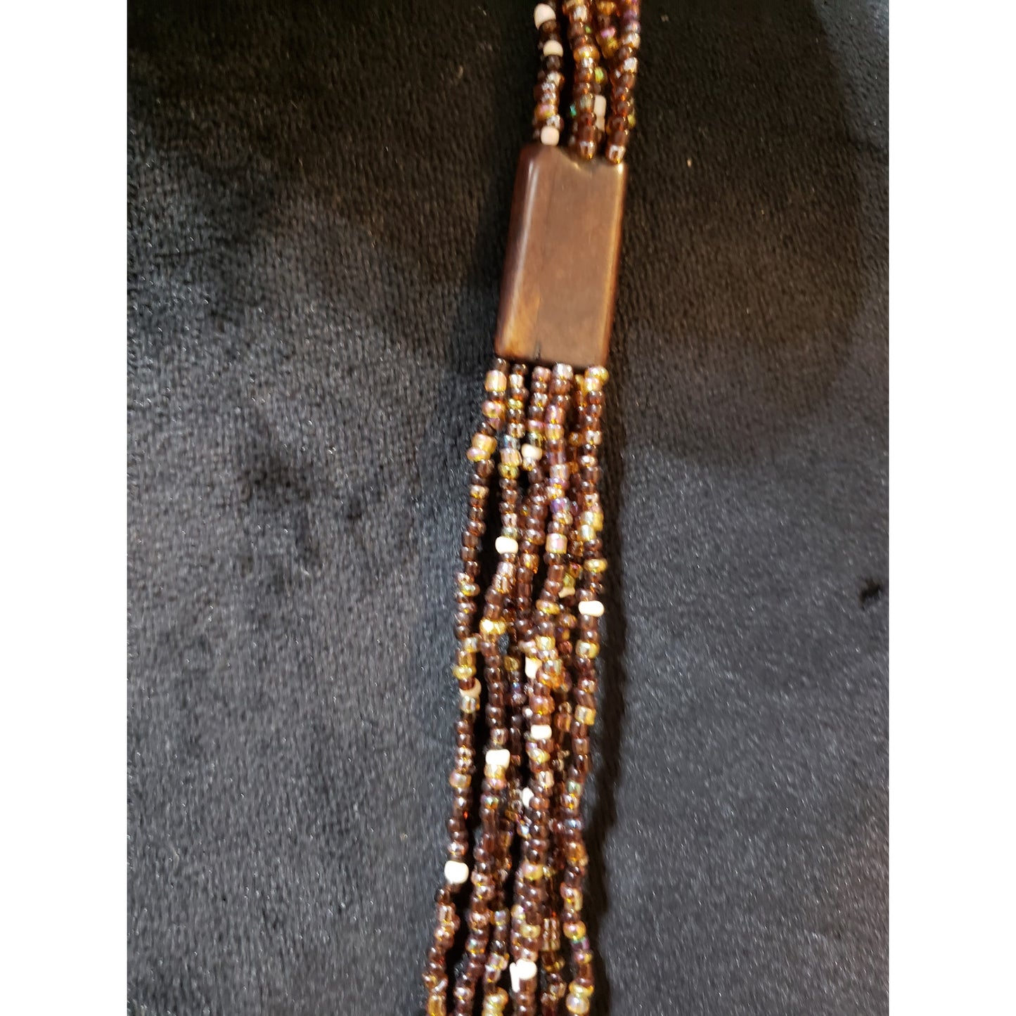 Women Fashion Chunky Multi-Layered/Color Glass Seed Beaded Long Necklace Jewelry