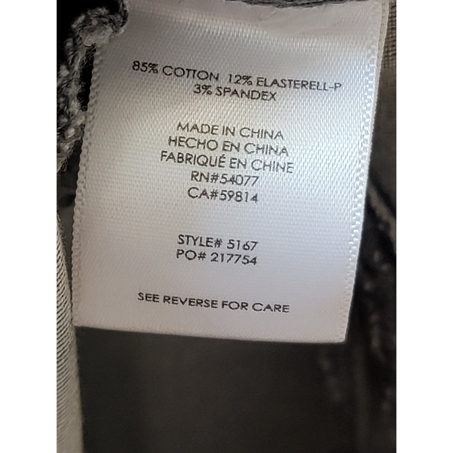 Cabi Skinny Jeans Women's Size 4 Gray Cotton Blend Zipper Stretch Lightweight