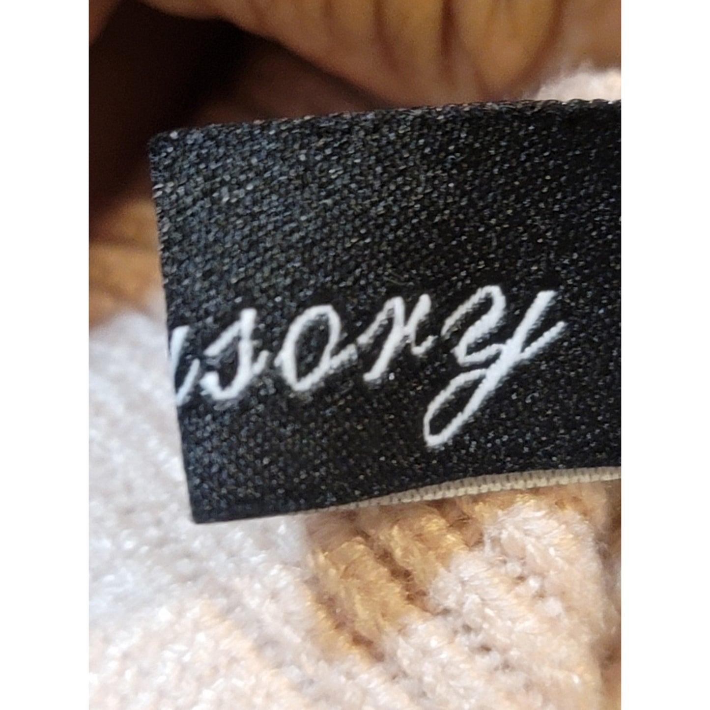 Lilly Scott Sweater Women's Medium Beige Long Sleeve Turtleneck Knit Tunic