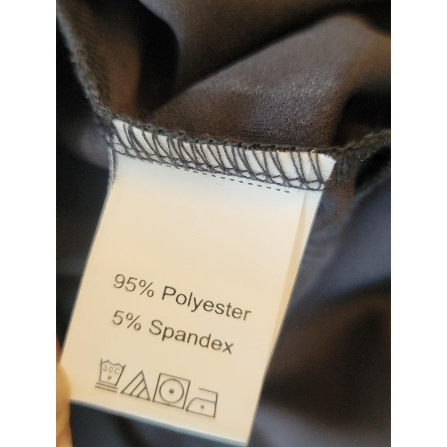 AOMEI Skirt Women's Size L Black Fringed Dance Midi Pleated Stretch Polyester