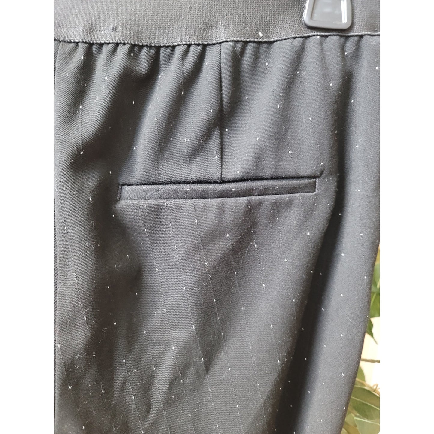 H&M Pants Women's Size Medium Black Stretch Slim Fit Work Trousers