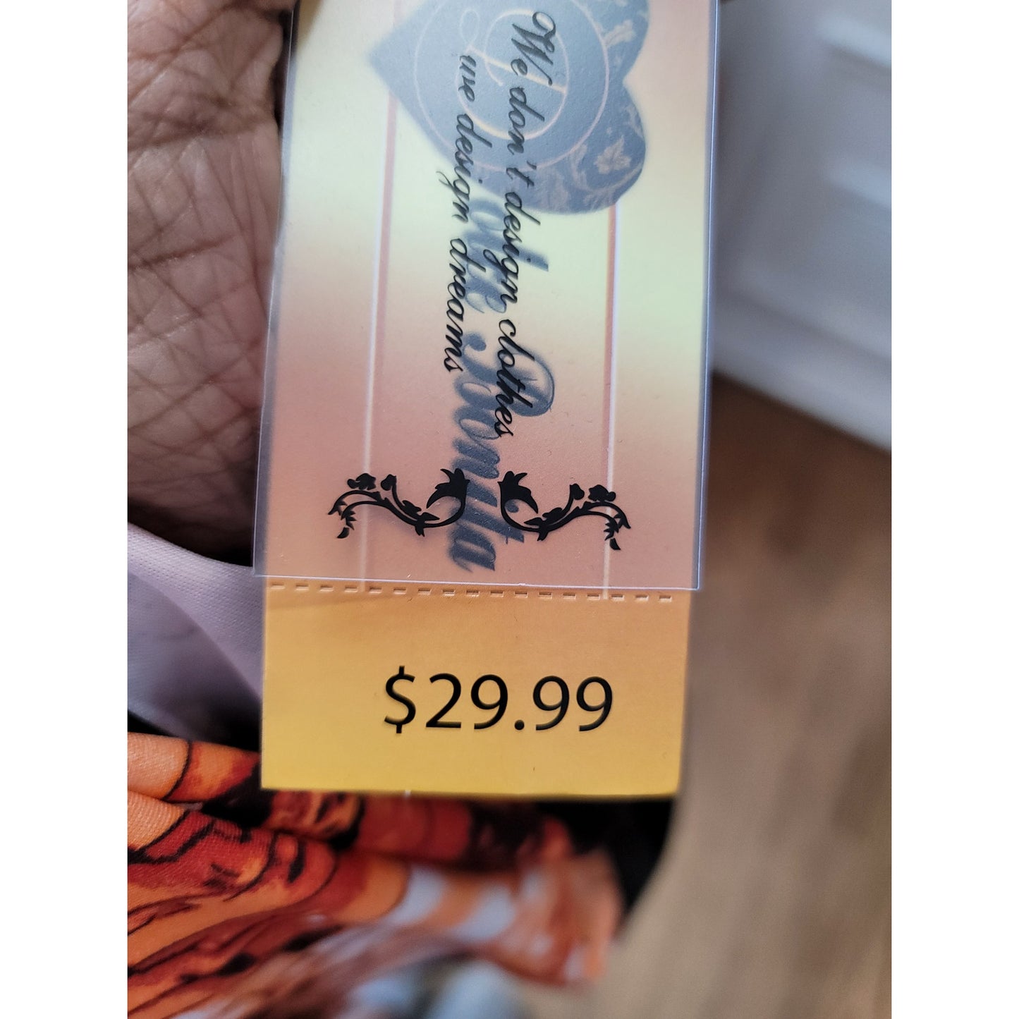 Dolce Bonita Activewear Three Piece Set Women Medium Orange Black Tracksuit