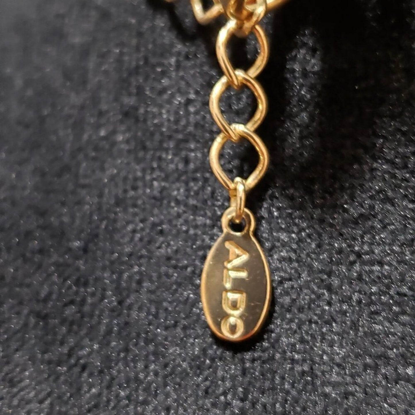 Aldo Womens Fashion Double Lines Gold Tone Choker Necklace with Lobster Clasp