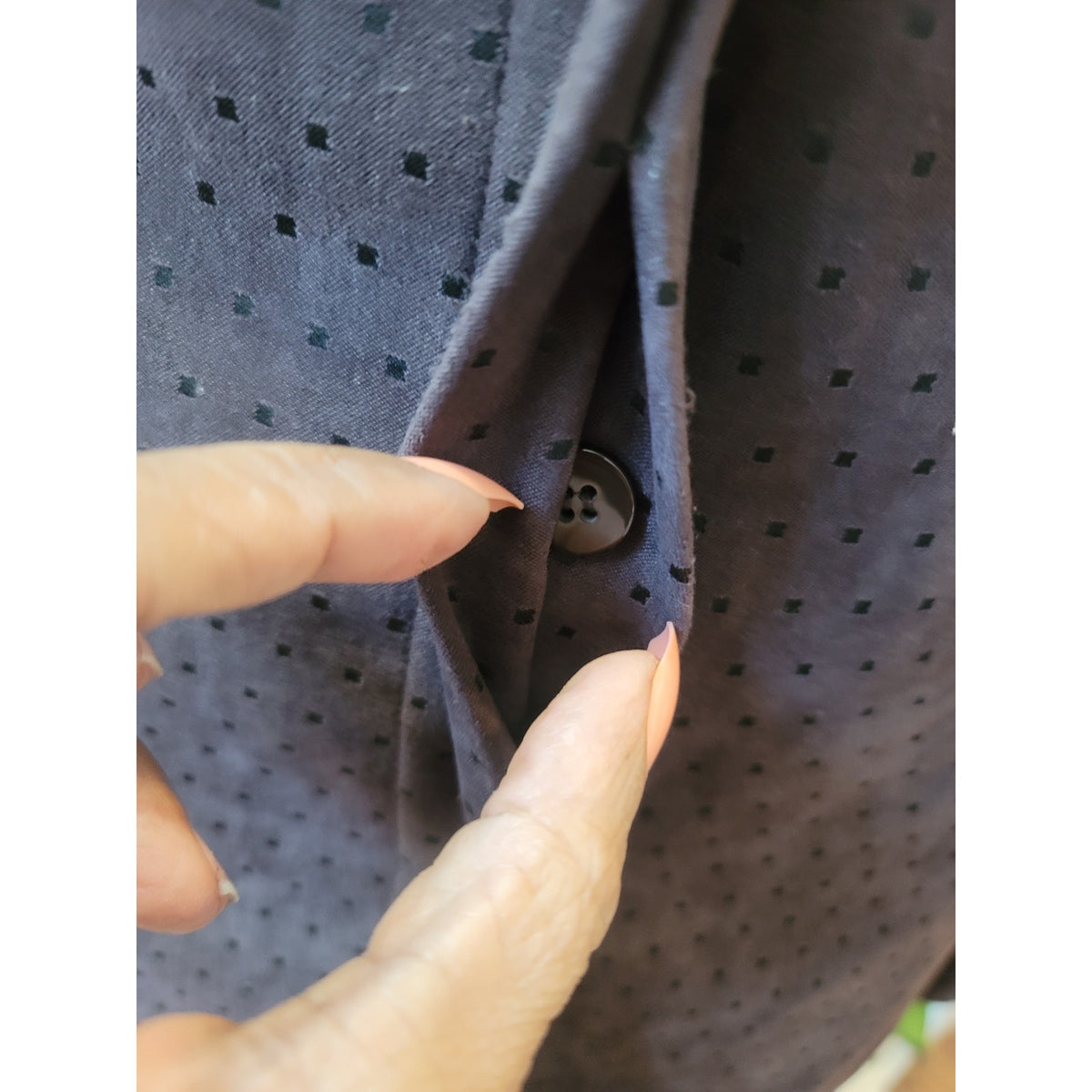 Le Suit Skirt Set Women's SZ 10 Brown Pin-Dot Fully Lined Back Slit long Sleeve