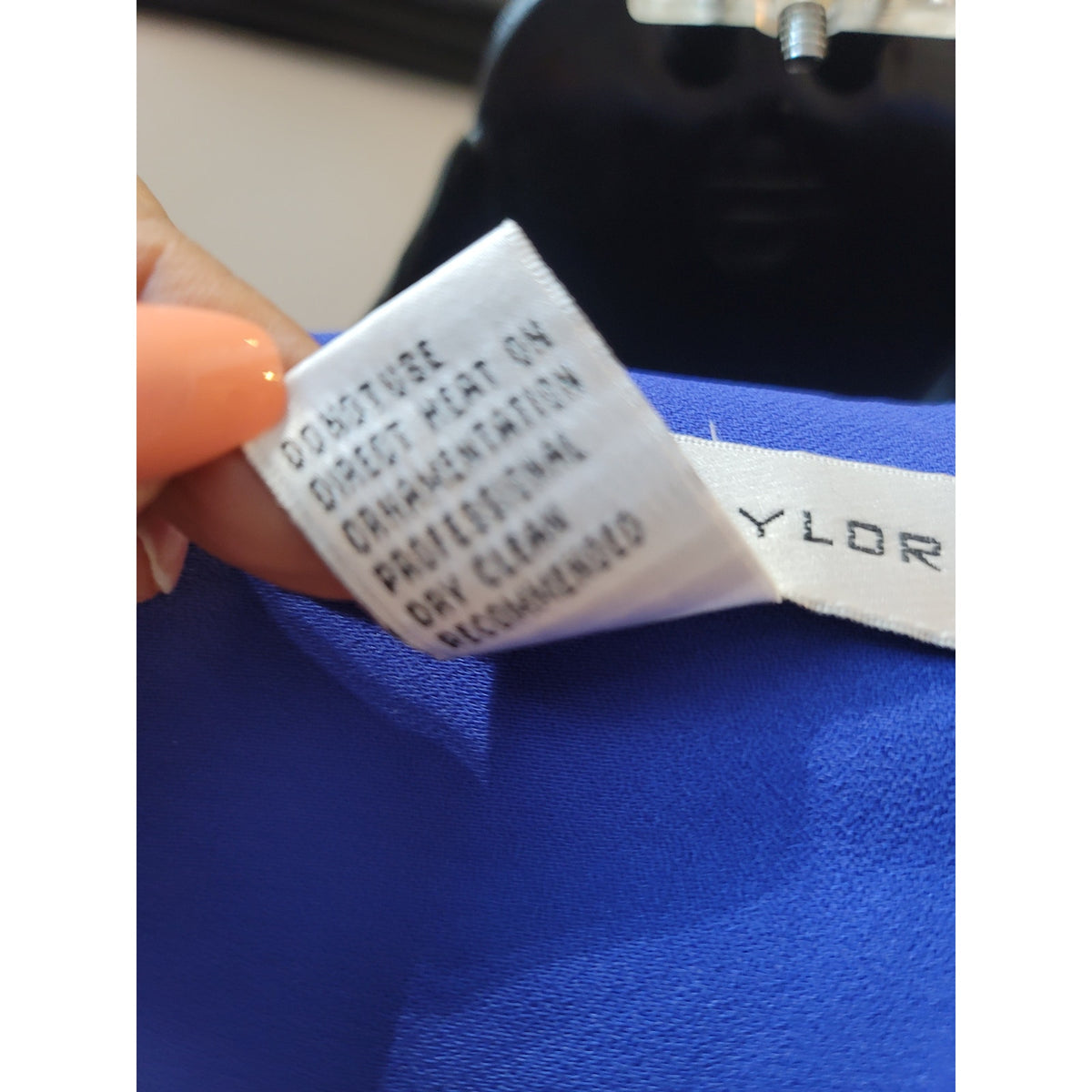 Justin Taylor Skirt Suit Women's SZ 8 Blue Button Front Fully Lined Welt Pockets