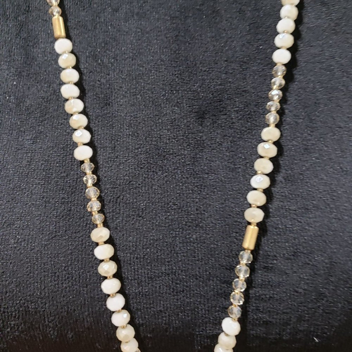 Womens Fashion Multicolor Rhinestones Beaded Big Circle Pendant Long Necklace