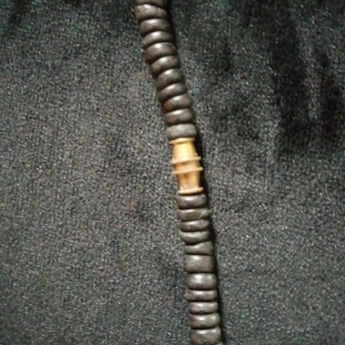 Womens Bohemian Style Chunky Beaded Ghost Charm Necklace with Magnetic Clasp