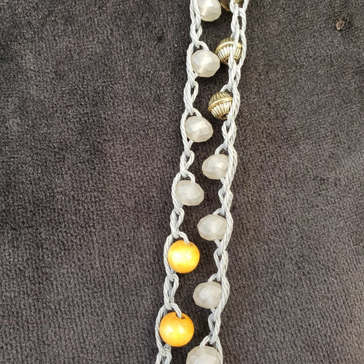 Womens Fashion Multicolor Amber Crystel Beaded Single or Double Layered Necklace